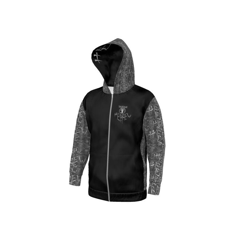 Hebrew Life 01-01 Designer Unisex Full Zip Hoodie