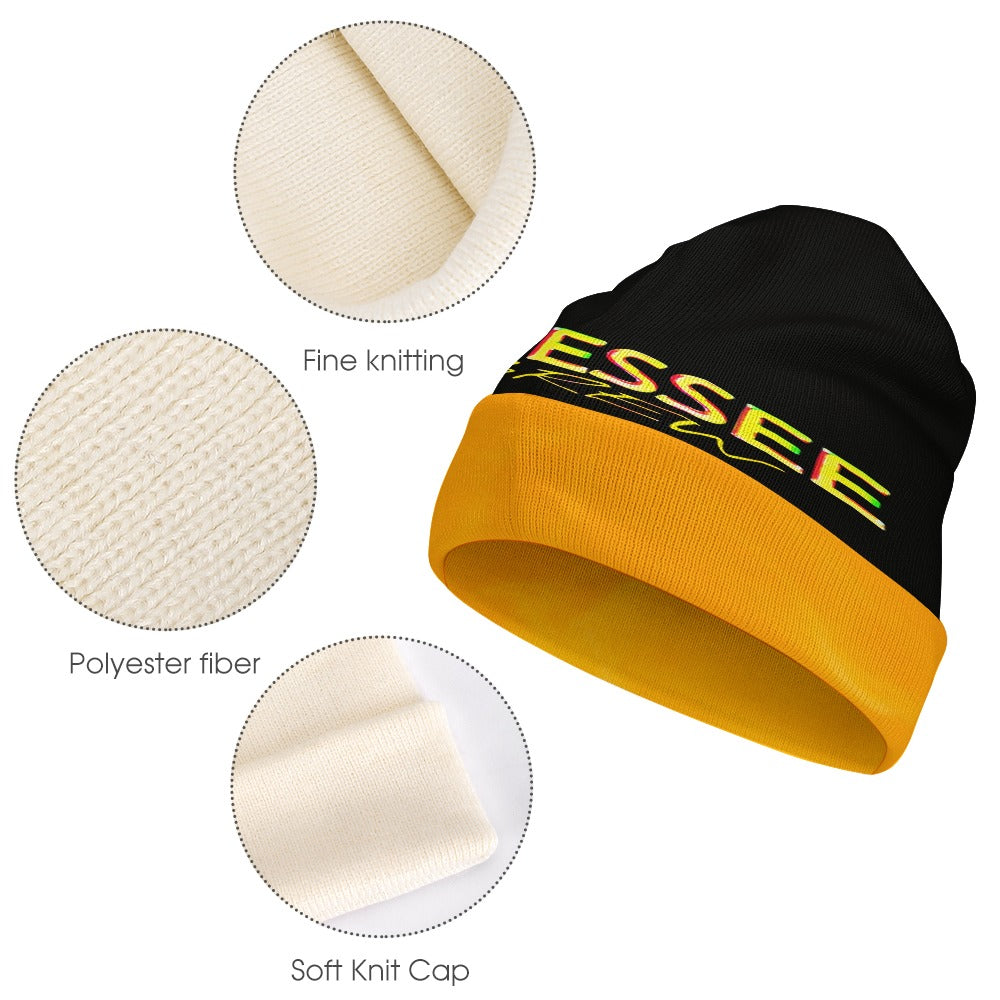 Tennessee Hebrew 01 Designer Cuffed Beanie