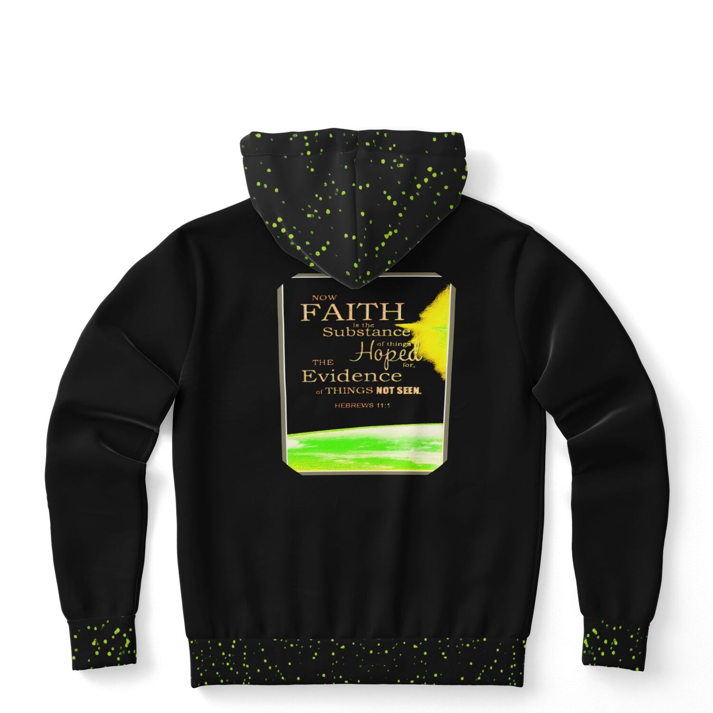 Faith 01 Designer Fashion Triblend Fleece Lined Unisex Pullover Hoodie