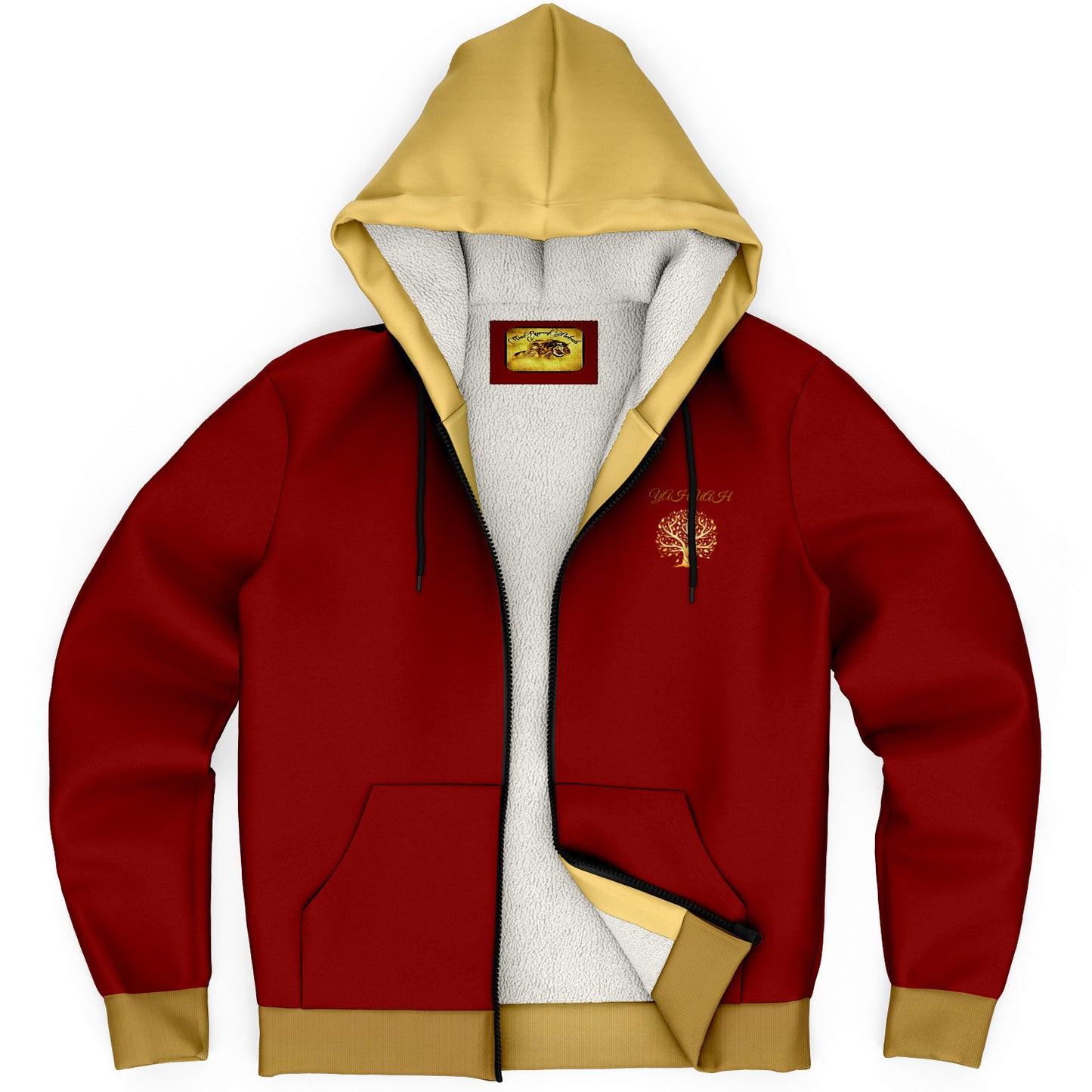 Yahuah-Tree of Life 01 Election Designer Microfleece Unisex Full Zip Hoodie