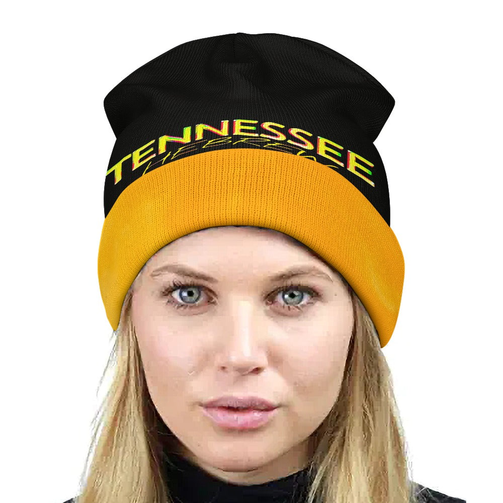 Tennessee Hebrew 01 Designer Cuffed Beanie