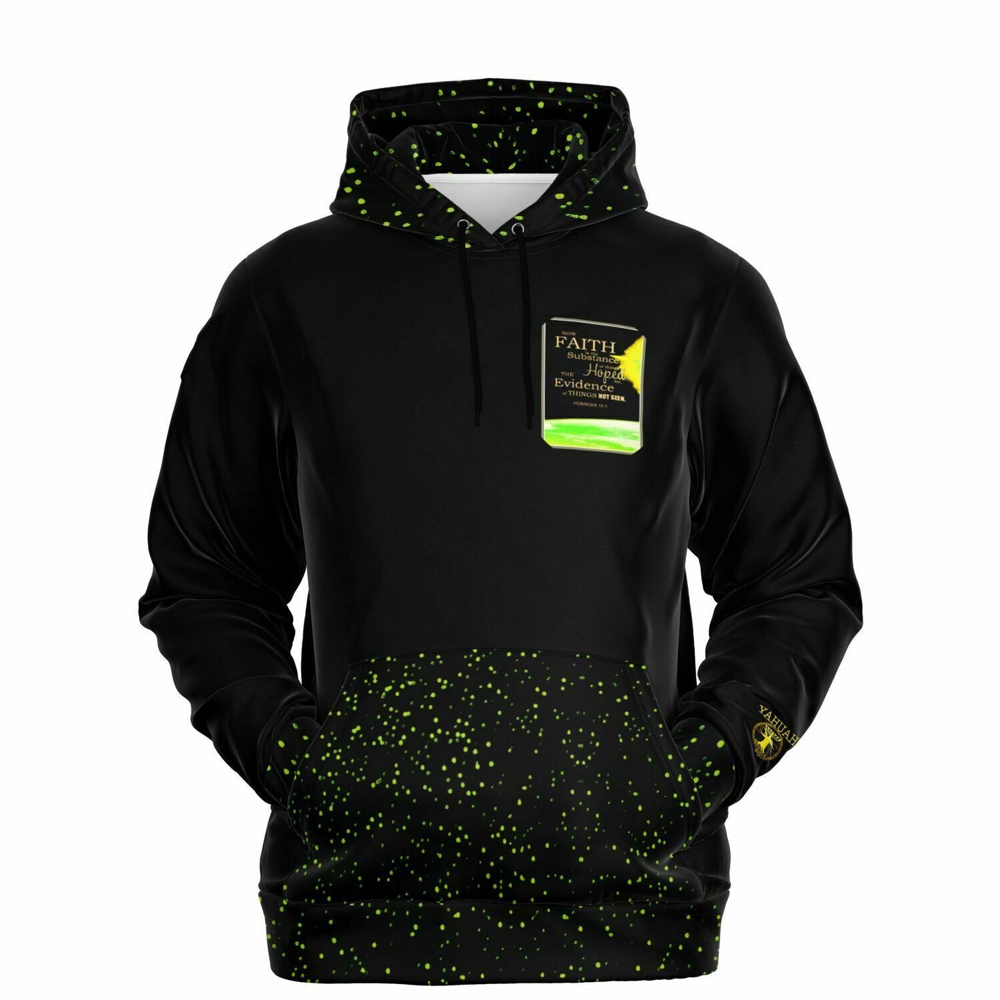 Faith 01 Designer Fashion Triblend Fleece Lined Unisex Pullover Hoodie