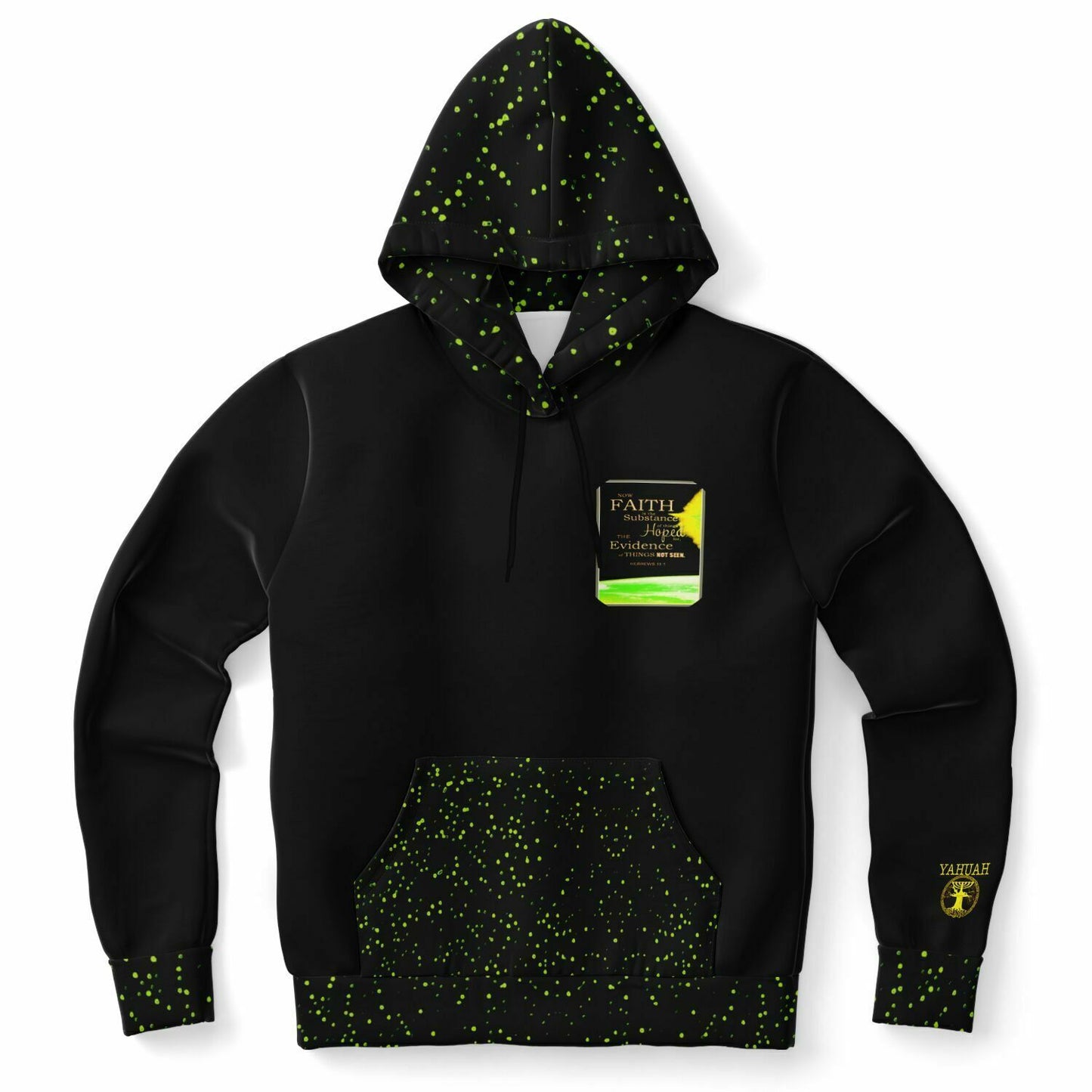 Faith 01 Designer Fashion Triblend Fleece Lined Unisex Pullover Hoodie
