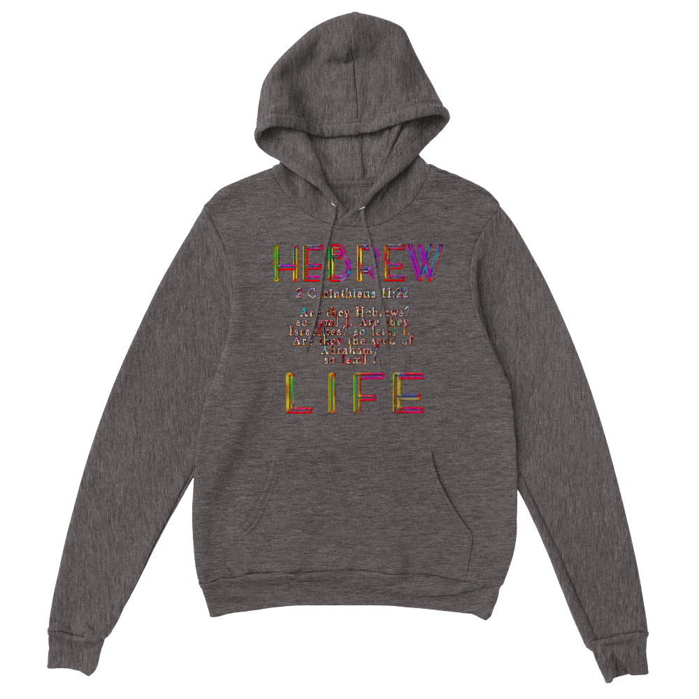 Hebrew Life 02-06 Ladies Premium French Terry Pullover Hoodie (4 Colors)