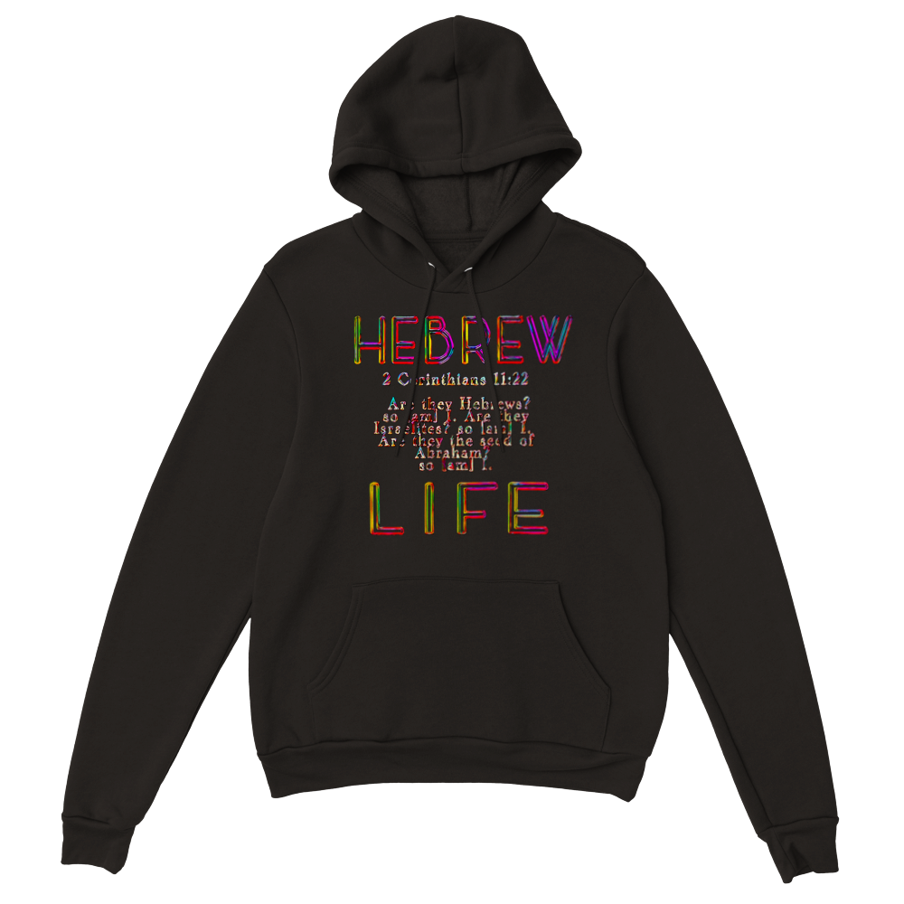 Hebrew Life 02-06 Ladies Premium French Terry Pullover Hoodie (4 Colors)