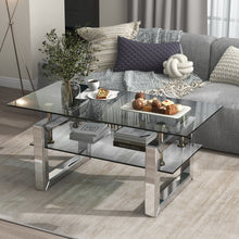 Load image into Gallery viewer, Transparent Tempered Glass Coffee Table
