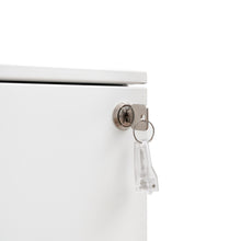 Load image into Gallery viewer, 2 Drawer Steel Mobile Rolling File Cabinet with Lock on Anti-tilt Wheels (White)
