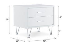 Charger l&#39;image dans la galerie, ACME Deoss Nightstand (Accent White)
