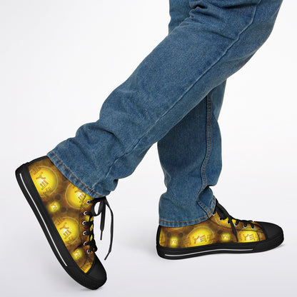 Creator Yahuah 01: Sun, Earth & Fire Urban Peak High Top Unisex Canvas Shoes