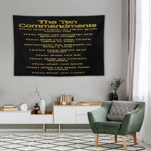 Load image into Gallery viewer, Ten Commandments 01 Super Soft Wall Tapestry 7.6ft (W) x 5ft (H) (Horizontal)
