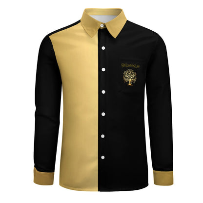 Yahuah-Tree of Life 01 Elect Designer Point Collar Shirt