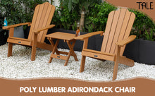 Charger l&#39;image dans la galerie, TALE Adirondack Outdoor Painted Plastic Chair with Cup Holder, Brown
