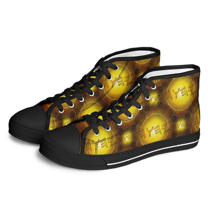 Creator Yahuah 01: Sun, Earth & Fire Urban Peak High Top Unisex Canvas Shoes