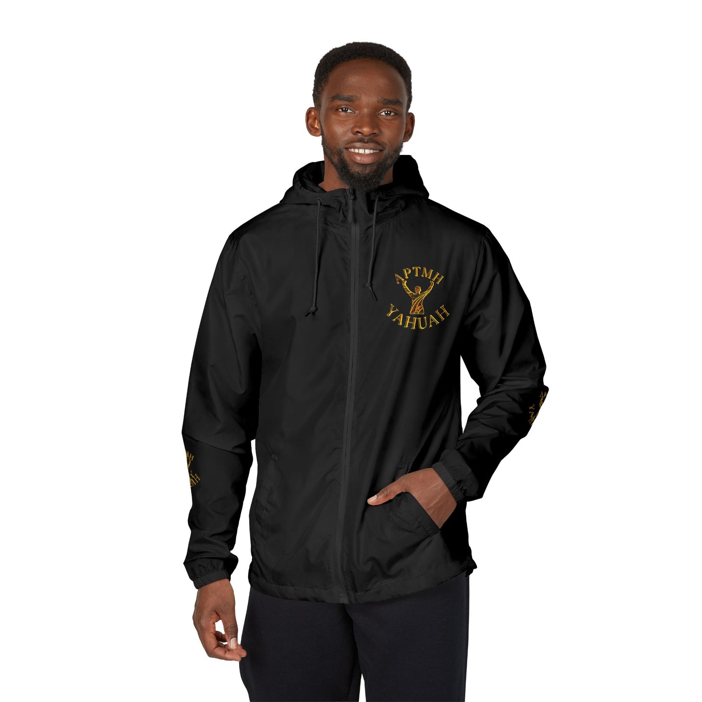 All Praise The Most High Yahuah 01-01 Designer Independent Trading Co. Unisex Windbreaker (4 colors)