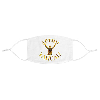All Praise The Most High Yahuah 01-01 Designer Fabric Face Mask, White