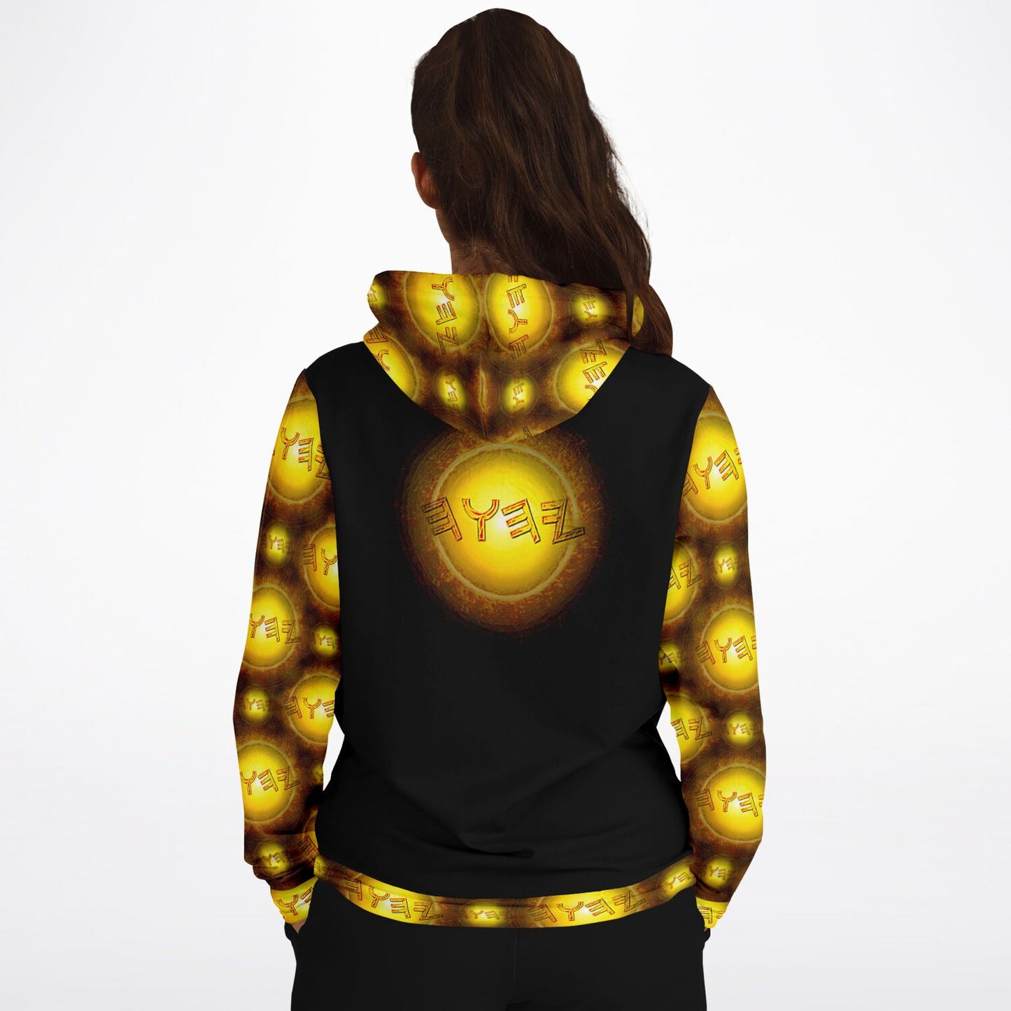 Creator Yahuah 01: Sun, Earth & Fire Designer Triblend Fleece Lined Unisex Hoodie