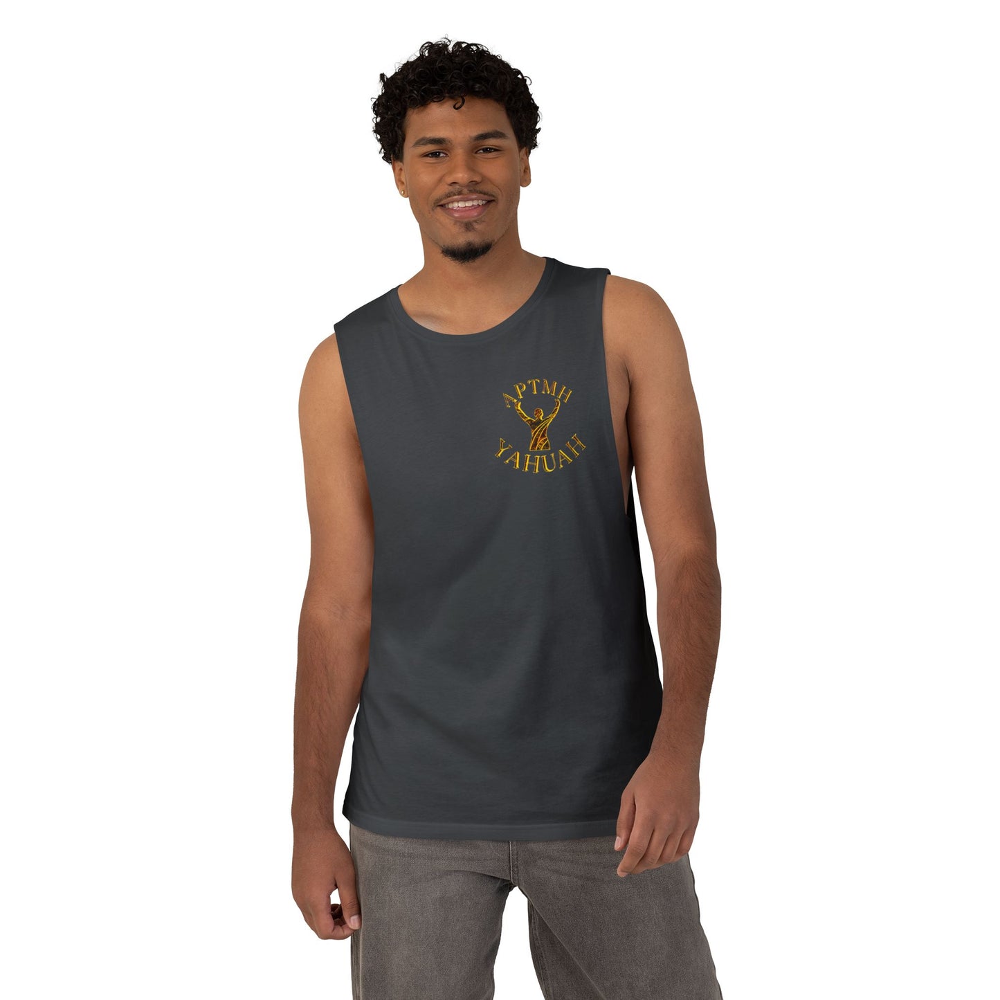 All Praise The Most High Yahuah 01-01 Designer AS Colour Unisex Barnard Tank (10 colors)