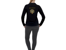 Carica l&#39;immagine nel visualizzatore di Gallery, Yahuah-Tree of Life 01 Ladies Designer Pique Long Sleeve T-shirt
