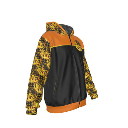 ARMOR OF GOD 01 Men's Designer Sherpa Fleece Zip Hoodie