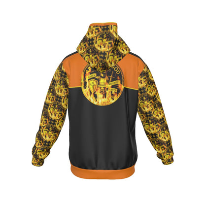 ARMOR OF GOD 01 Men's Designer Sherpa Fleece Zip Hoodie