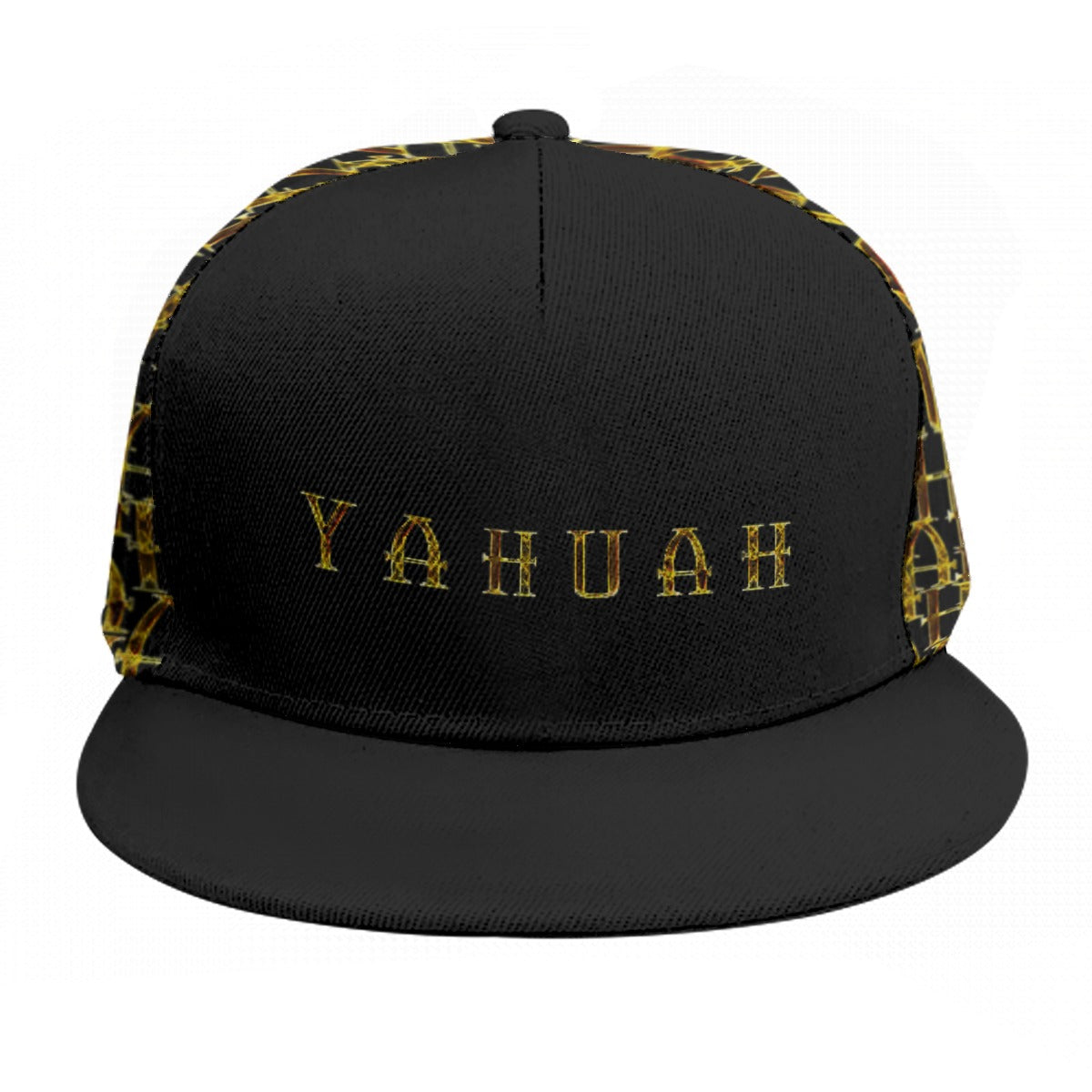 Camo Yahuah 02-01 Designer Flat Brim Baseball Cap