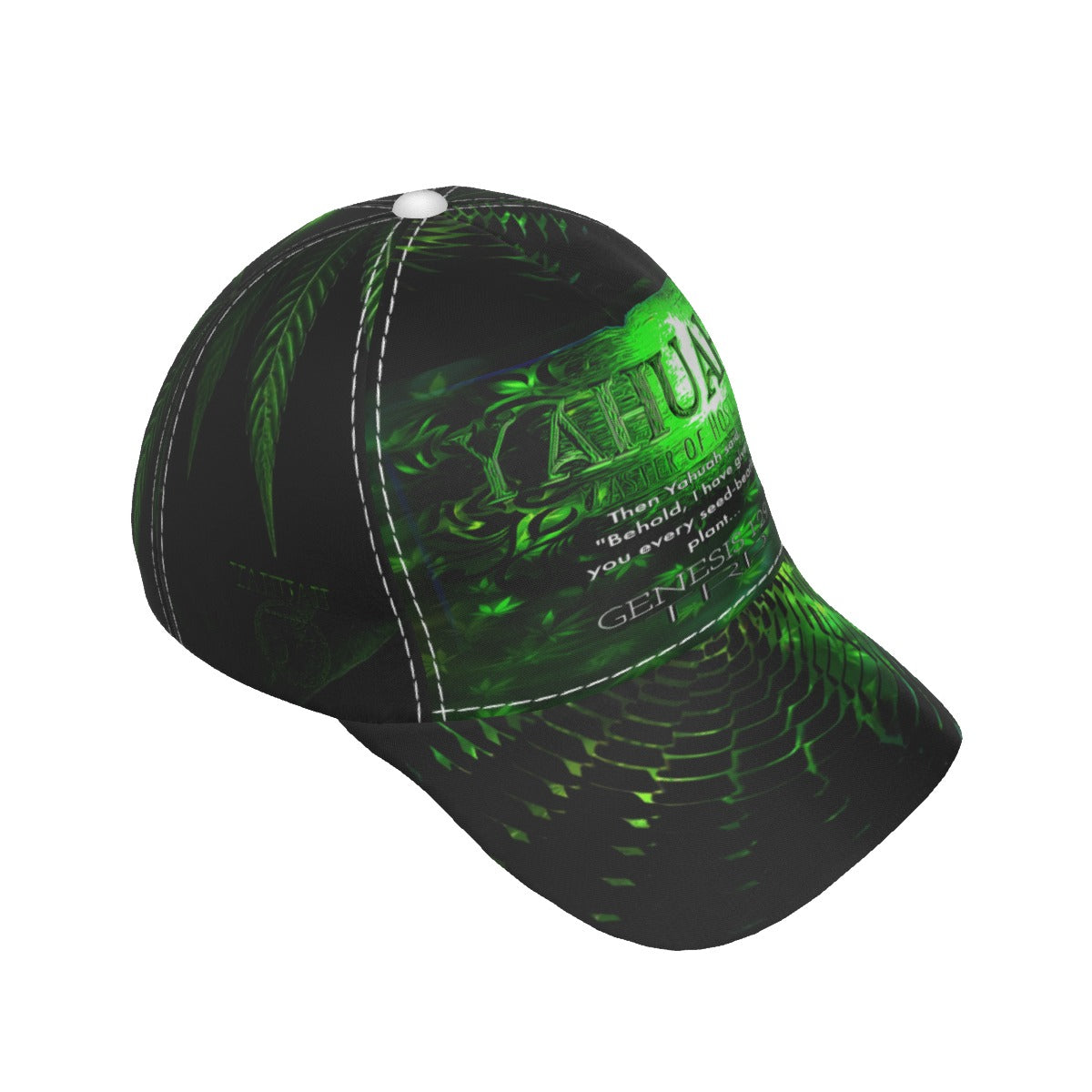 Yahuah-Green Master 01 Designer Peaked Baseball Cap