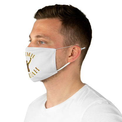 All Praise The Most High Yahuah 01-01 Designer Fabric Face Mask, White