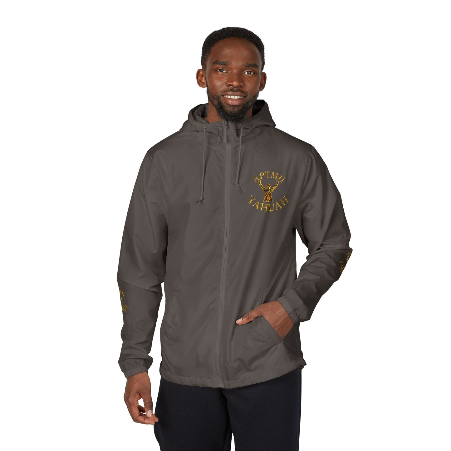 All Praise The Most High Yahuah 01-01 Designer Independent Trading Co. Unisex Windbreaker (4 colors)