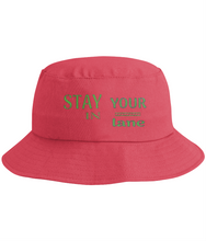 Carica l&#39;immagine nel visualizzatore di Gallery, STAY IN YOUR lane 01-01 Designer Unisex Embroidered Cotton Twill Bucket Hat (6 Colors)
