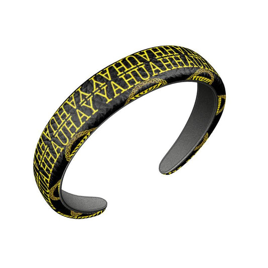 Yahuah-Tree of Life 02-01 Designer Leather Headband