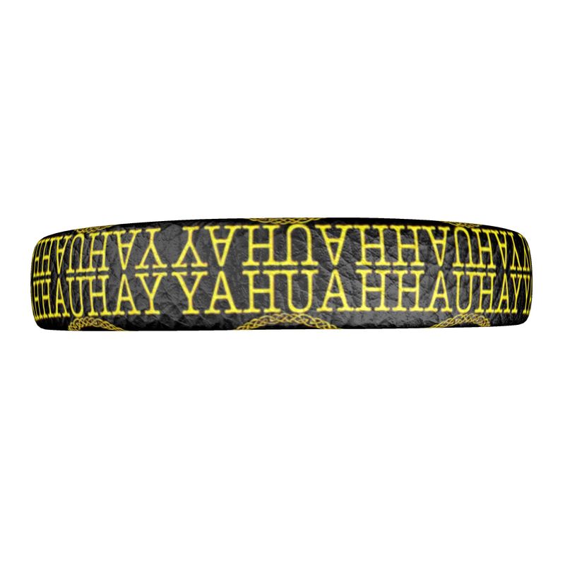 Yahuah-Tree of Life 02-01 Designer Leather Headband