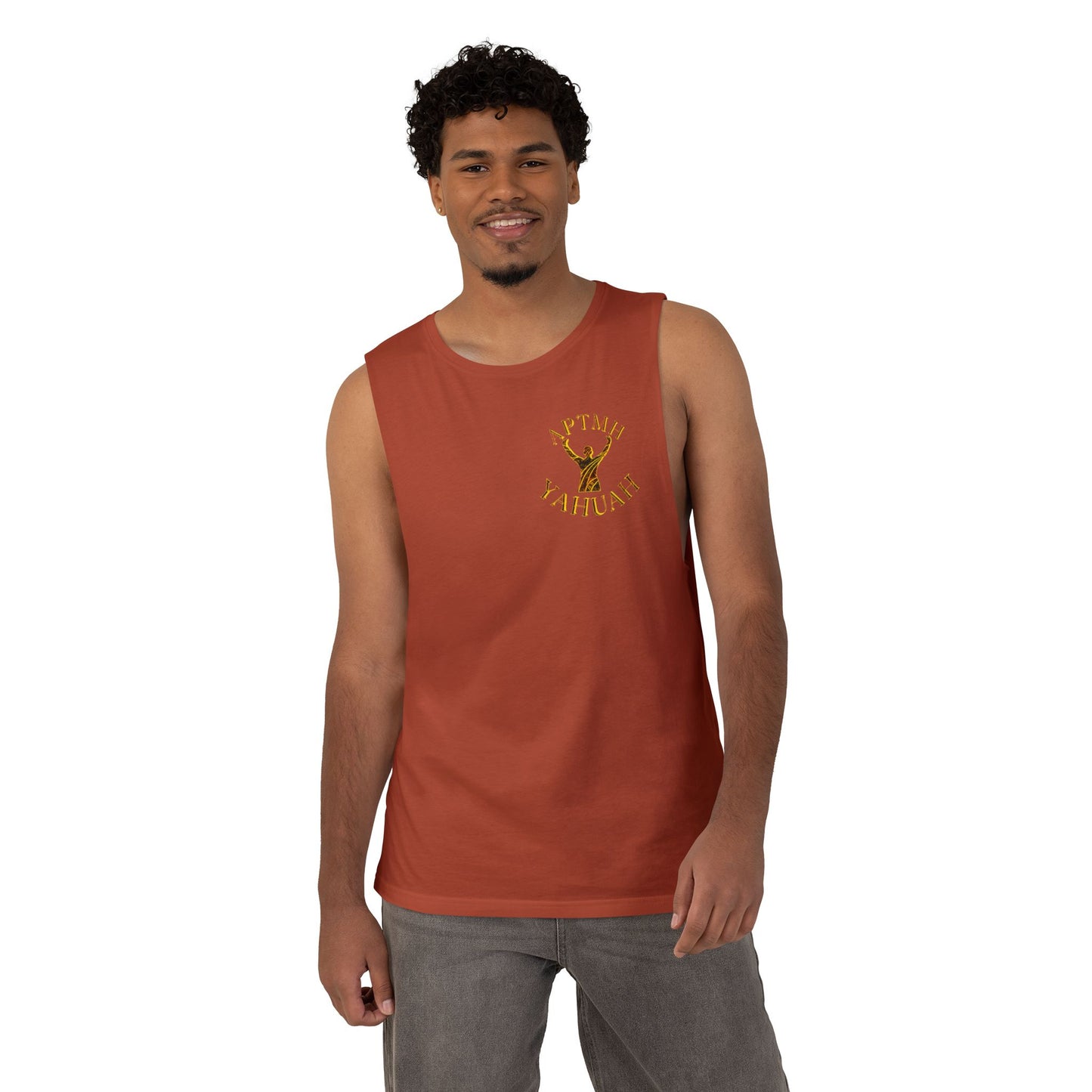 All Praise The Most High Yahuah 01-01 Designer AS Colour Unisex Barnard Tank (10 colors)