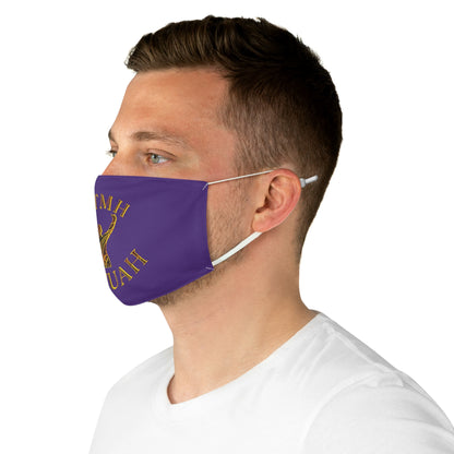 All Praise The Most High Yahuah 01-01 Designer Fabric Face Mask, Purple