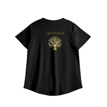 Carica l&#39;immagine nel visualizzatore di Gallery, Yahuah-Tree of Life 01 Ladies Designer Scrub T-shirt
