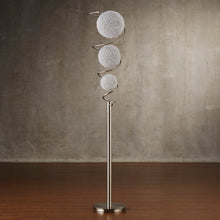 Carica l&#39;immagine nel visualizzatore di Gallery, Luxurious 1pc Sparkling Decorative Designer Living Room or Bedroom Floor Lamp with 3 Wire-Wrapped Balls
