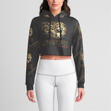 Load image into Gallery viewer, Hebrew Mode - On 02 Designer Cropped Polyester + Rayon Slim Fit Pullover Hoodie
