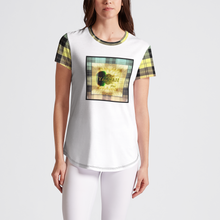 Cargar imagen en el visor de la galería, Camiseta con cuello redondo de diseñador para mujer Picture Plaided 01-01
