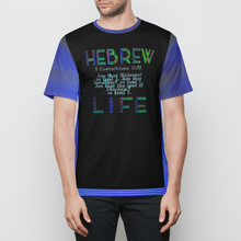 Cargar imagen en el visor de la galería, Camiseta de diseñador para hombre Hebrew Life 02-05 
