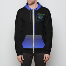 Load image into Gallery viewer, Hebrew Life 02-05 Designer Relaxed Fit Unisex Full Zip Hoodie
