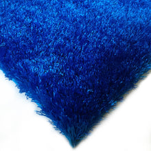 Cargar imagen en el visor de la galería, Fuzzy Shaggy Hand Tufted Area Rug, Blue
