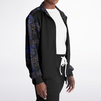 Hebrew Life 01-02 Designer Unisex Track Jacket