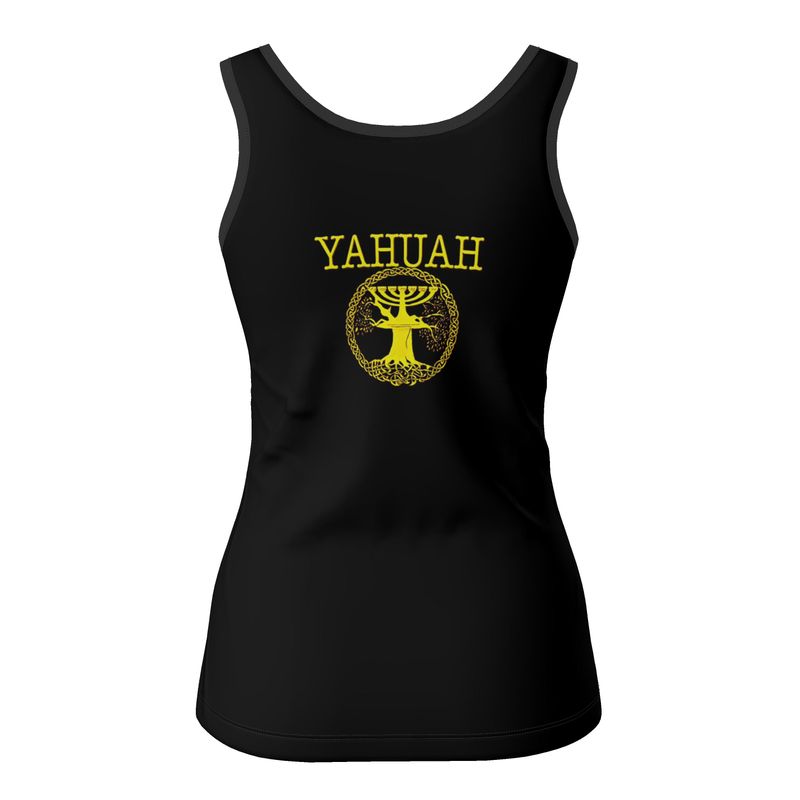 Yahuah-Tree of Life 02-01 Elect - Camiseta sin mangas con cuello redondo para mujer 