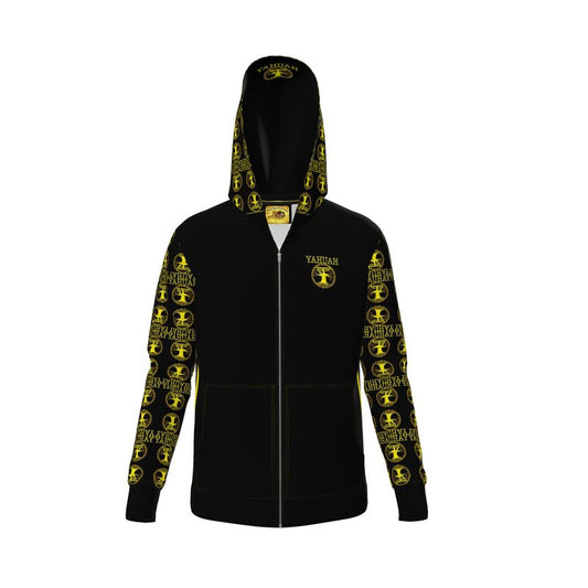 Yahuah-Tree of Life 02-01 Elect Designer Unisex Zip Hoodie