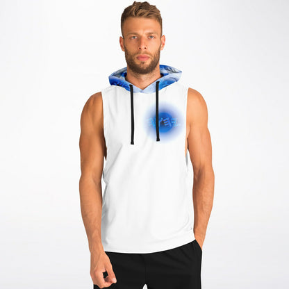 Creator Yahuah 01: Moon, Air & Water Men's Designer Triblend Fleece Lined Drop Armhole Hoodie