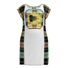 Load image into Gallery viewer, Picture Plaided 01-01 Designer Tunic T-shirt Dress
