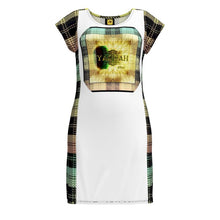 Carica l&#39;immagine nel visualizzatore di Gallery, Picture Plaided 01-01 Designer Tunic T-shirt Dress
