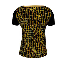 Cargar imagen en el visor de la galería, Camo Yahuah 02-01 Ladies Designer Scoop Neck T-shirt
