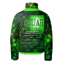 Load image into Gallery viewer, Yahuah-Green Master 01 Men&#39;s Designer Stand Collar Puffer Jacket
