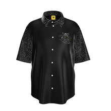 Cargar imagen en el visor de la galería, Call Heaven Men&#39;s Designer Spread Collar Short Sleeve Dress Shirt
