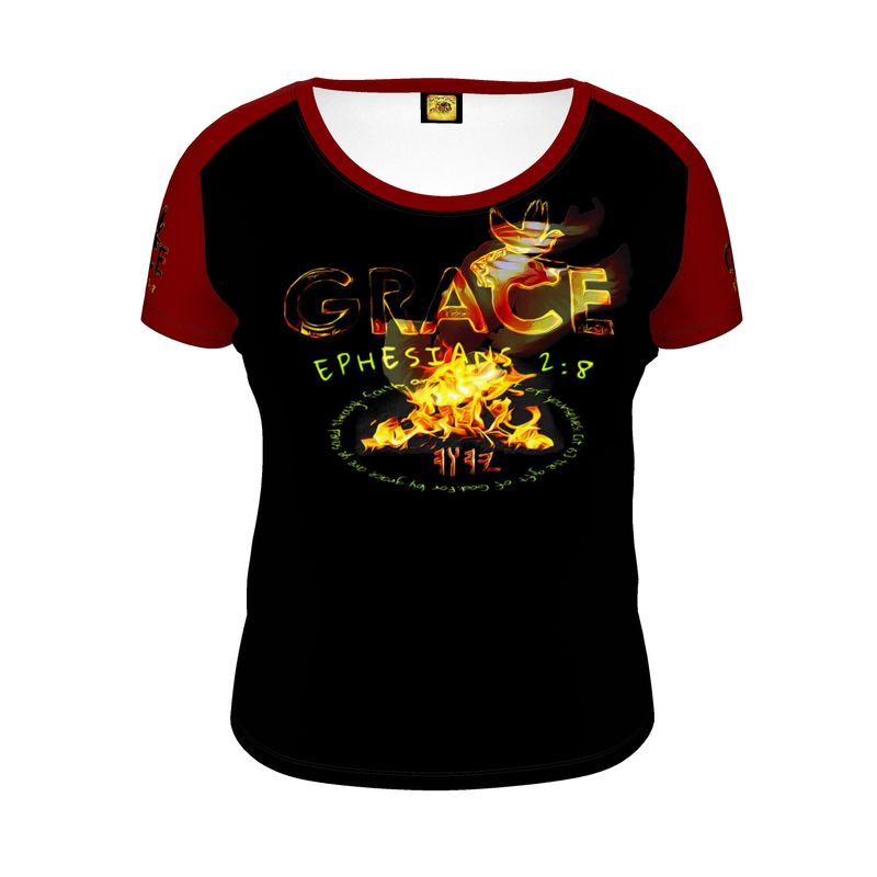 Grace 101-01 Ladies Designer Scoop Neck T-shirt